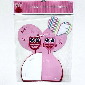 Target Valentine Honeycomb Centerpiece Hearts Owls Table Decor Valentines